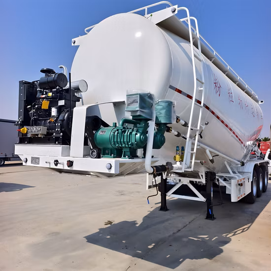 Cisterna per cemento sfuso con rimorchio da 40 tonnellate e 40 metri cubi a 3 assi